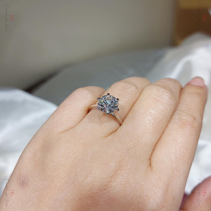 3 Ct IGI Certified Round Lab Diamond Solitaire Engagement Ring