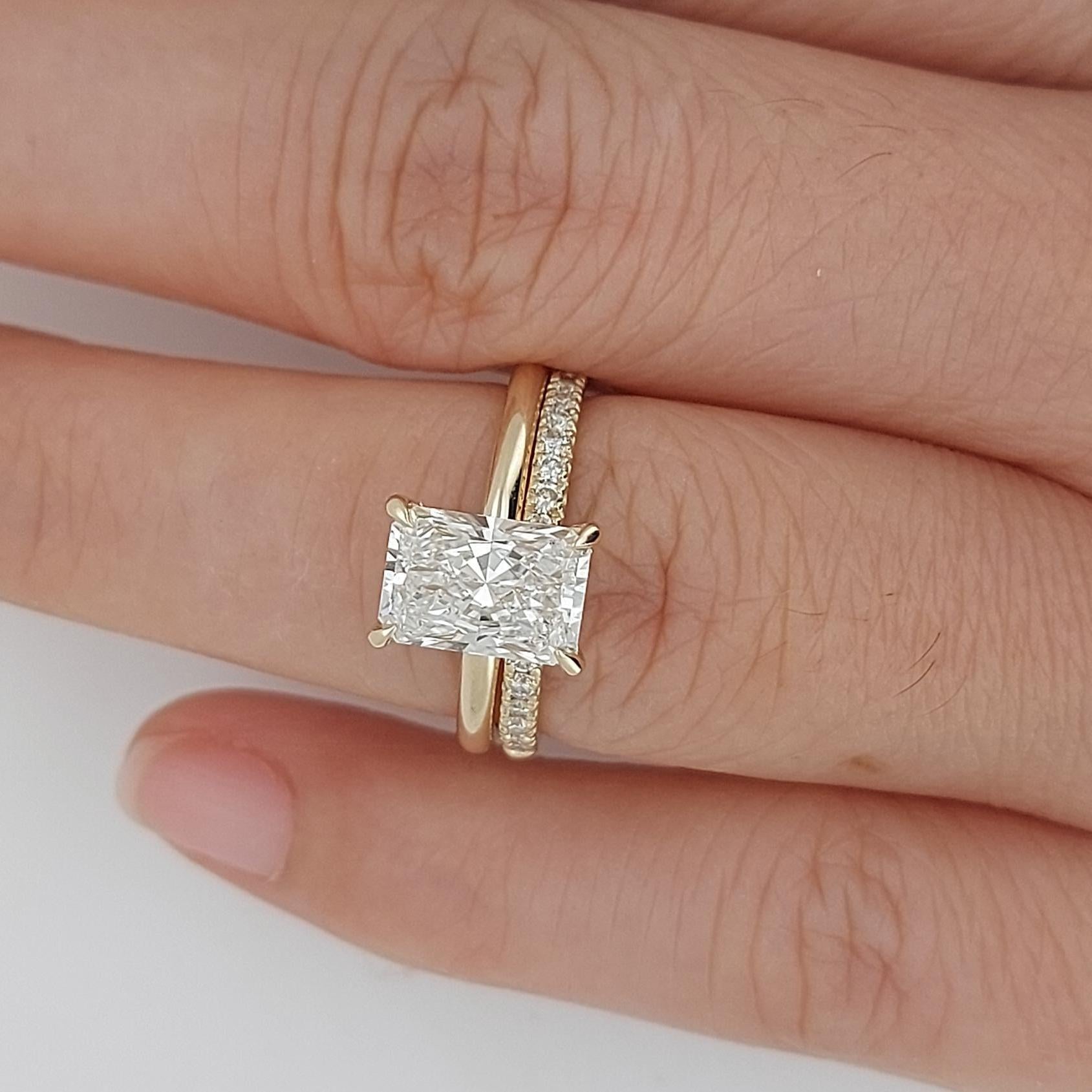 1.76 Ct Radiant Lab Diamond Eternity Band