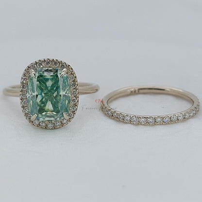 3 Ct Cushion Gemstone Solitaire Engagement Ring