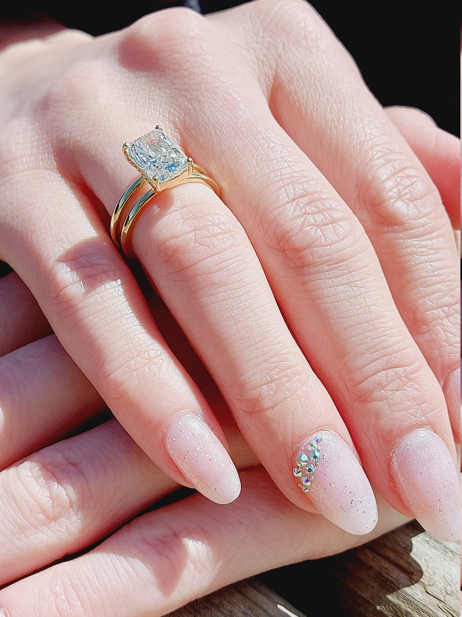 2.6 Ct IGI Certified Radiant Lab Diamond Solitaire Engagement Ring