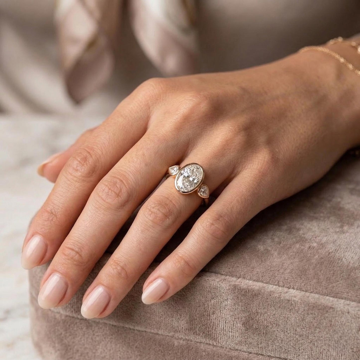 IGI Certified Oval Lab Diamond Solitaire Engagement Ring Oval cut 1Ct Moissanite Brilliant Cut engagement ring in 935 Argentium Silver — custom handcrafted by Forever For Love
