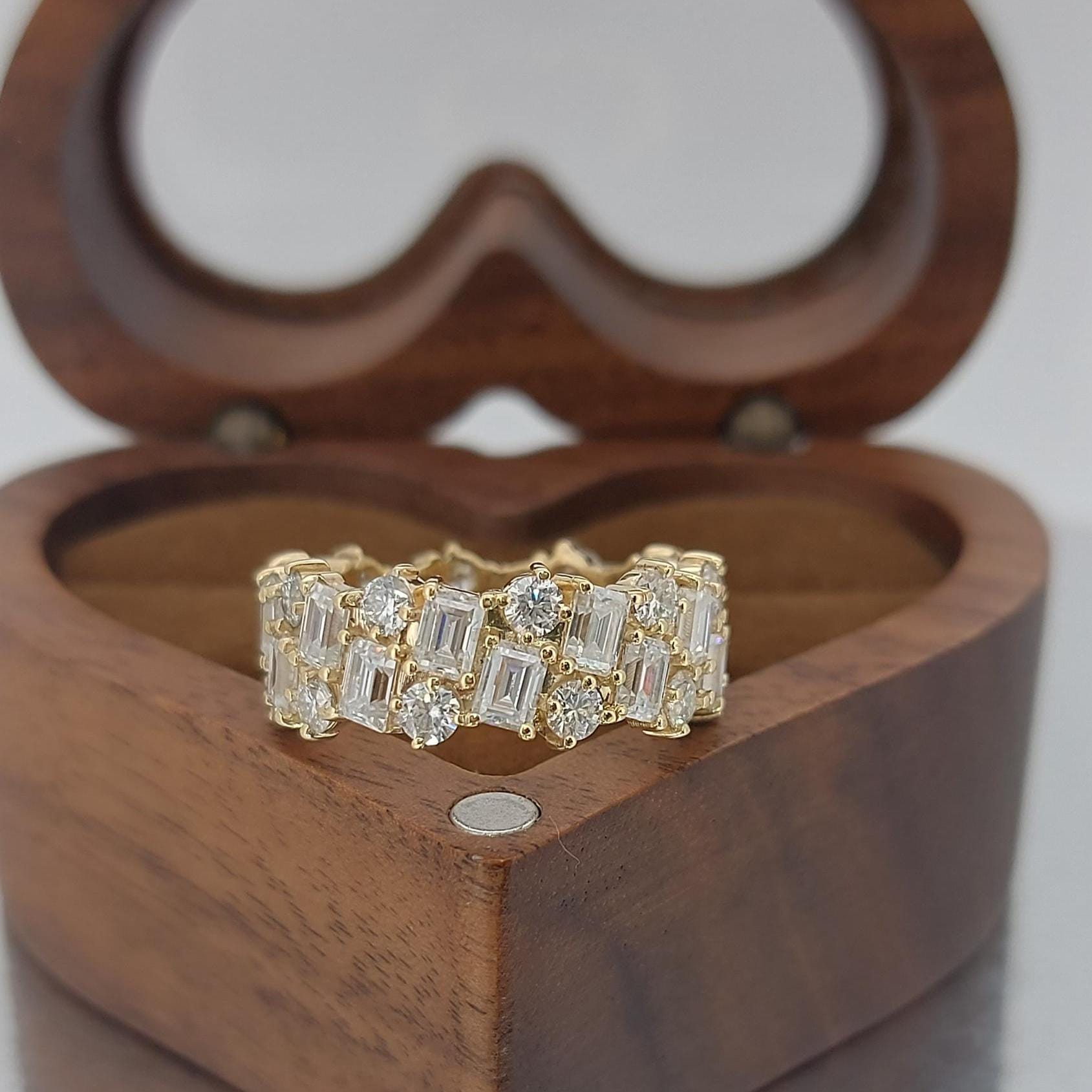 Baguette Lab Diamond Full Eternity Band