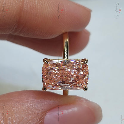 IGI Certified Cushion Lab Diamond Engagement Ring
