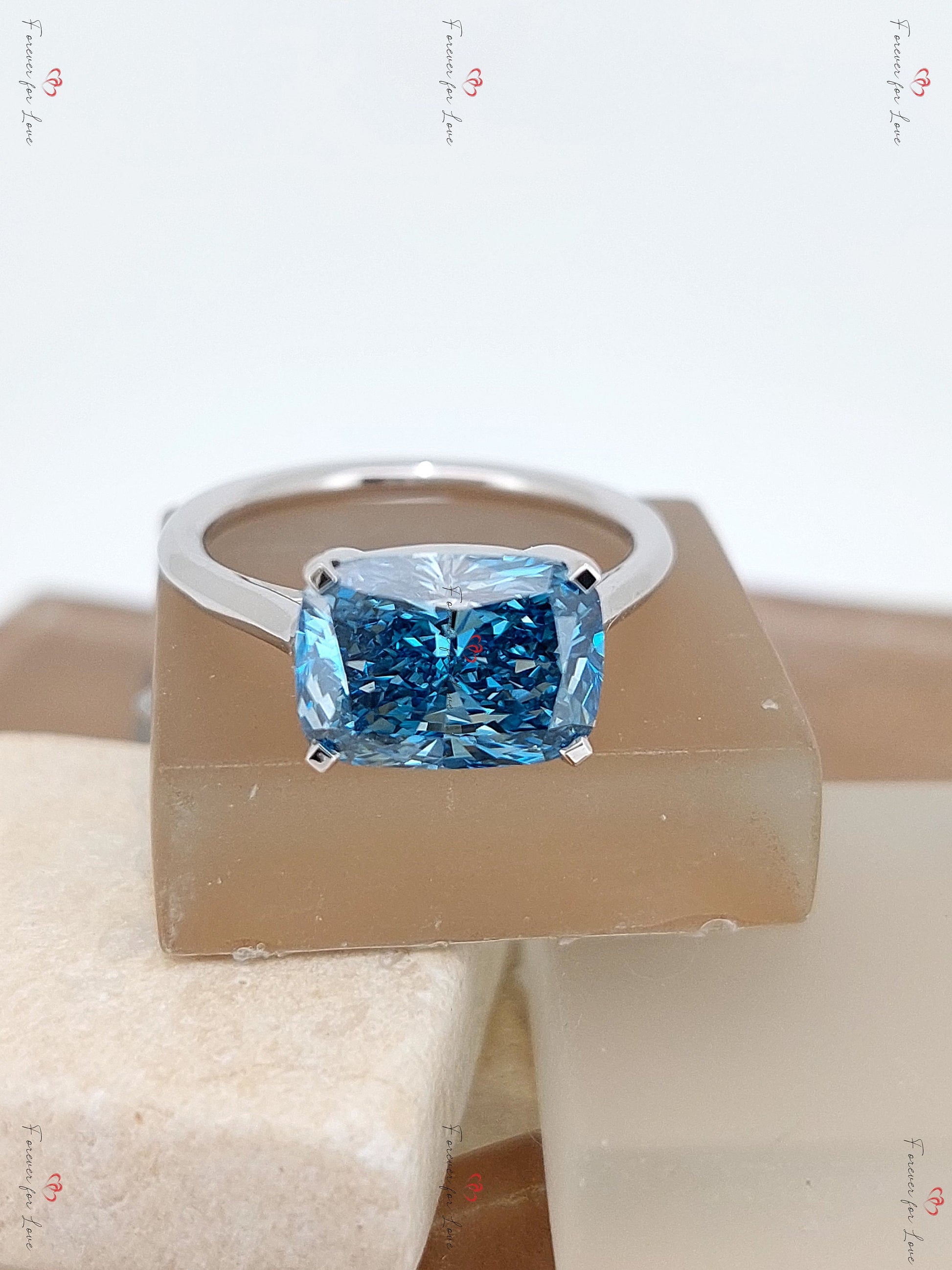 IGI Certified Cushion Lab Diamond Engagement Ring