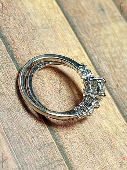 Oval Lab Diamond Engagement Ring