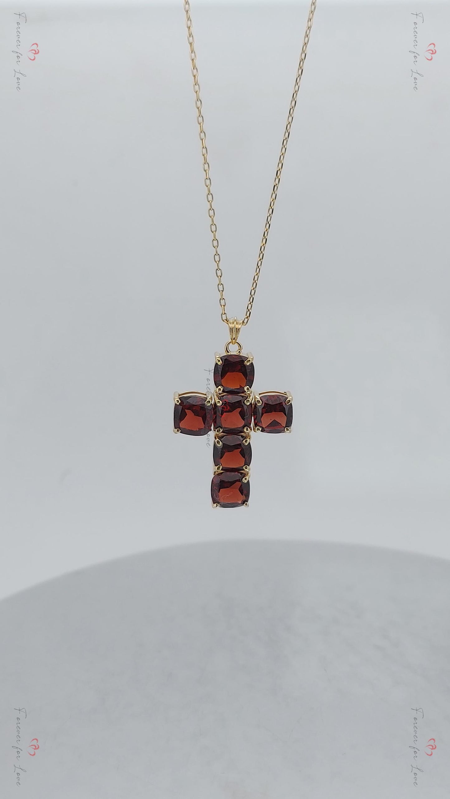 14 Karat Massivgold Diamant Kreuz Halskette für Frauen, Diamant Kreuz Anhänger, Religiöser Schmuck, Christlicher Glaube Anhänger, Kreuz Geschenk für Frauen Moissanite engagement ring in Gold or Platinum — custom handcrafted by Forever For Love