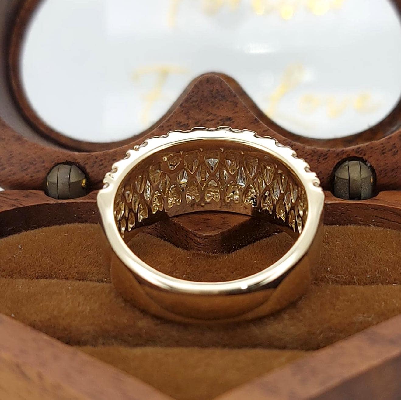 Baguette Lab Diamond Half Eternity Band