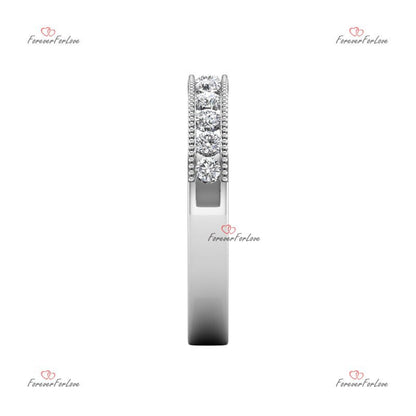 Natural Diamond Half Eternity Band
