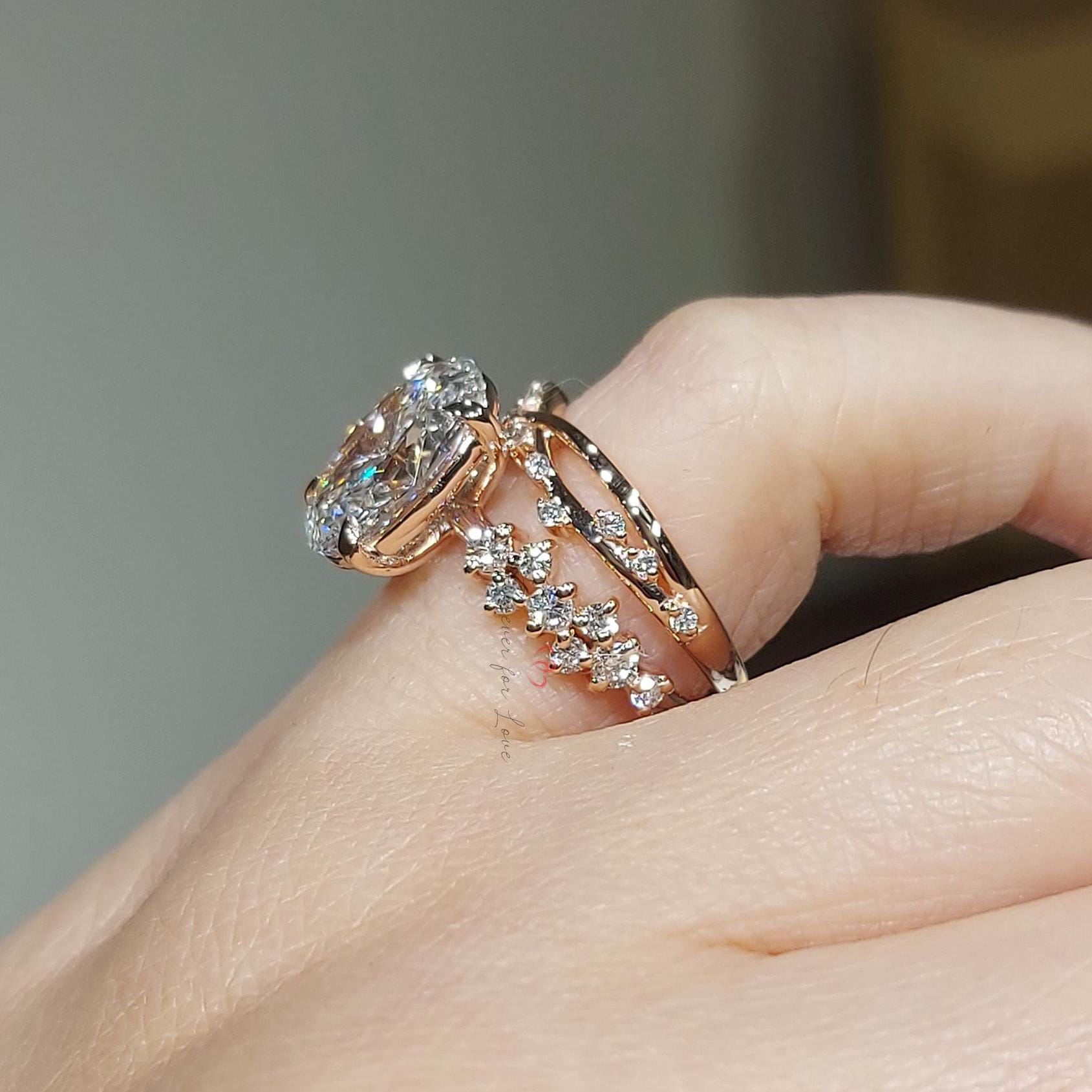 3 Ct IGI Certified Oval Diamond Engagement Ring