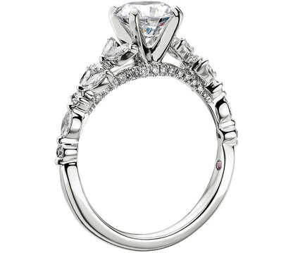 1 Ct Marquise Natural Diamond Engagement Ring