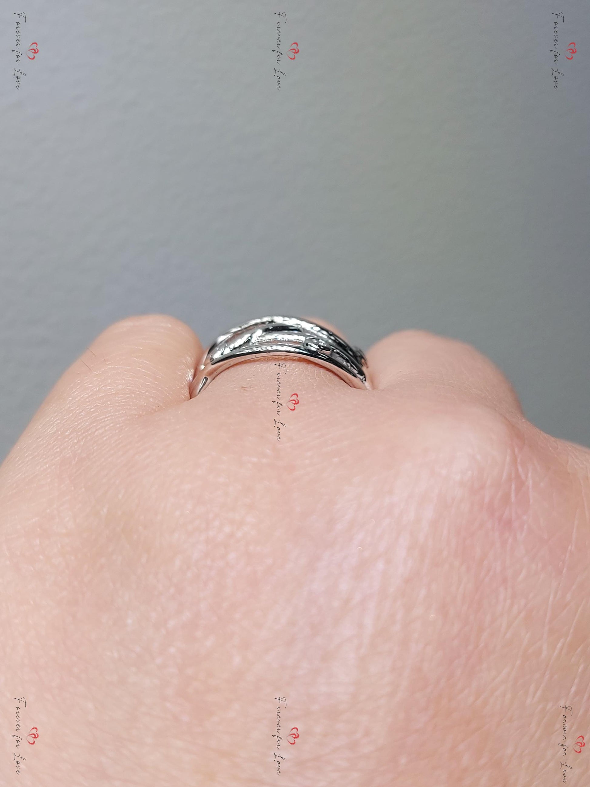 Vintage Natural Round Diamond Wedding Band in Solid Gold/ Platinum Ring, Wedding Anniversary Ring, Promise Ring, Vine leaf Ring.