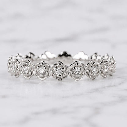 Round Lab Diamond Eternity Band