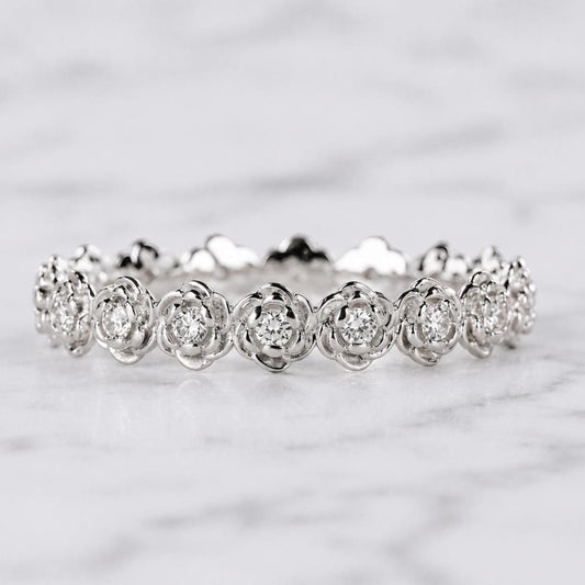 Round Lab Diamond Eternity Band