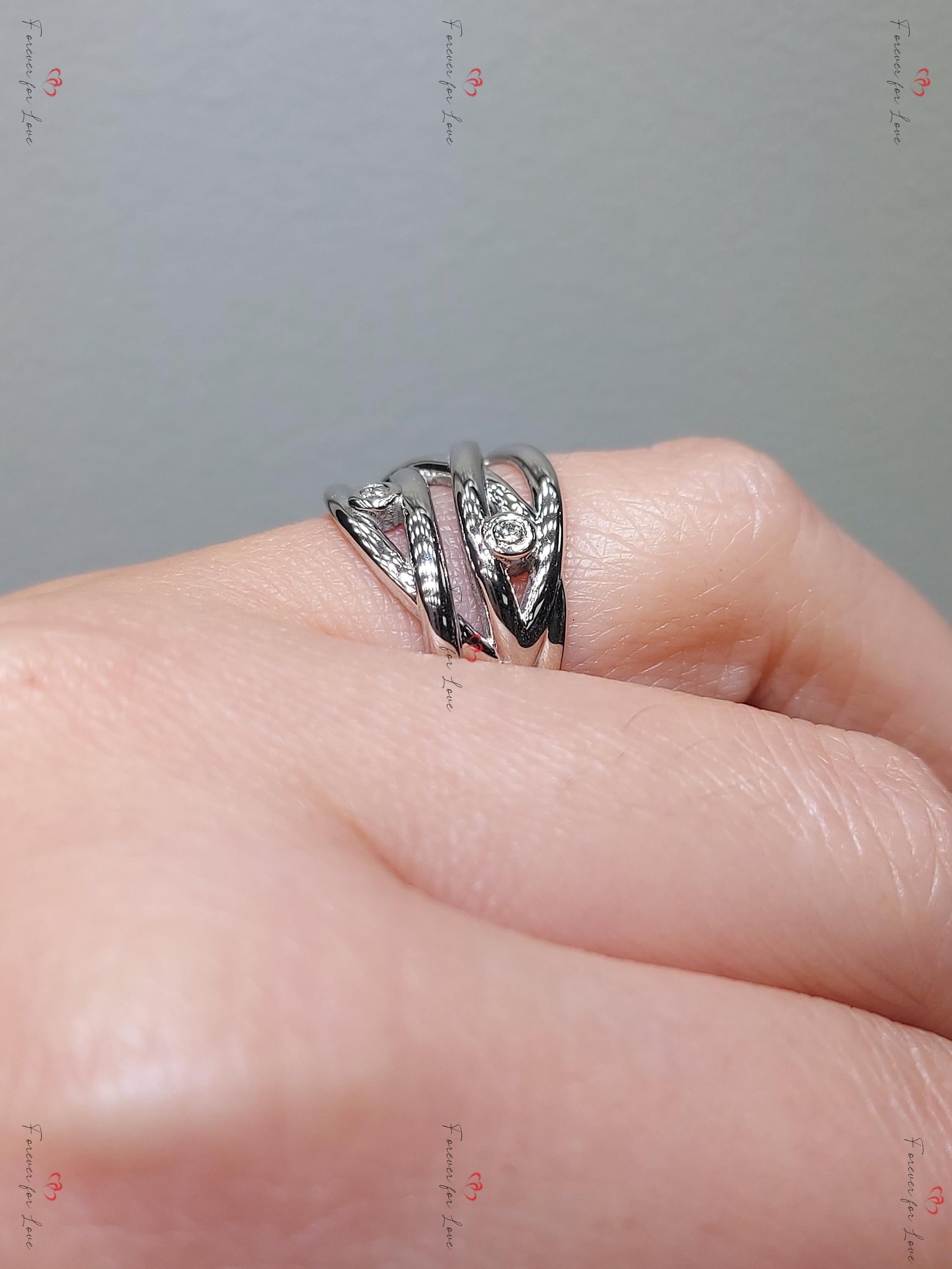 Vintage Natural Round Diamond Wedding Band in Solid Gold/ Platinum Ring, Wedding Anniversary Ring, Promise Ring, Vine leaf Ring.