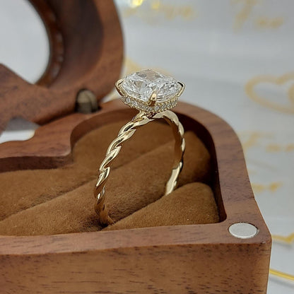 2.03 Ct IGI Certified Cushion Lab Diamond Engagement Ring
