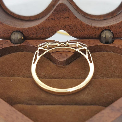 Baguette Lab Diamond Stacking Ring