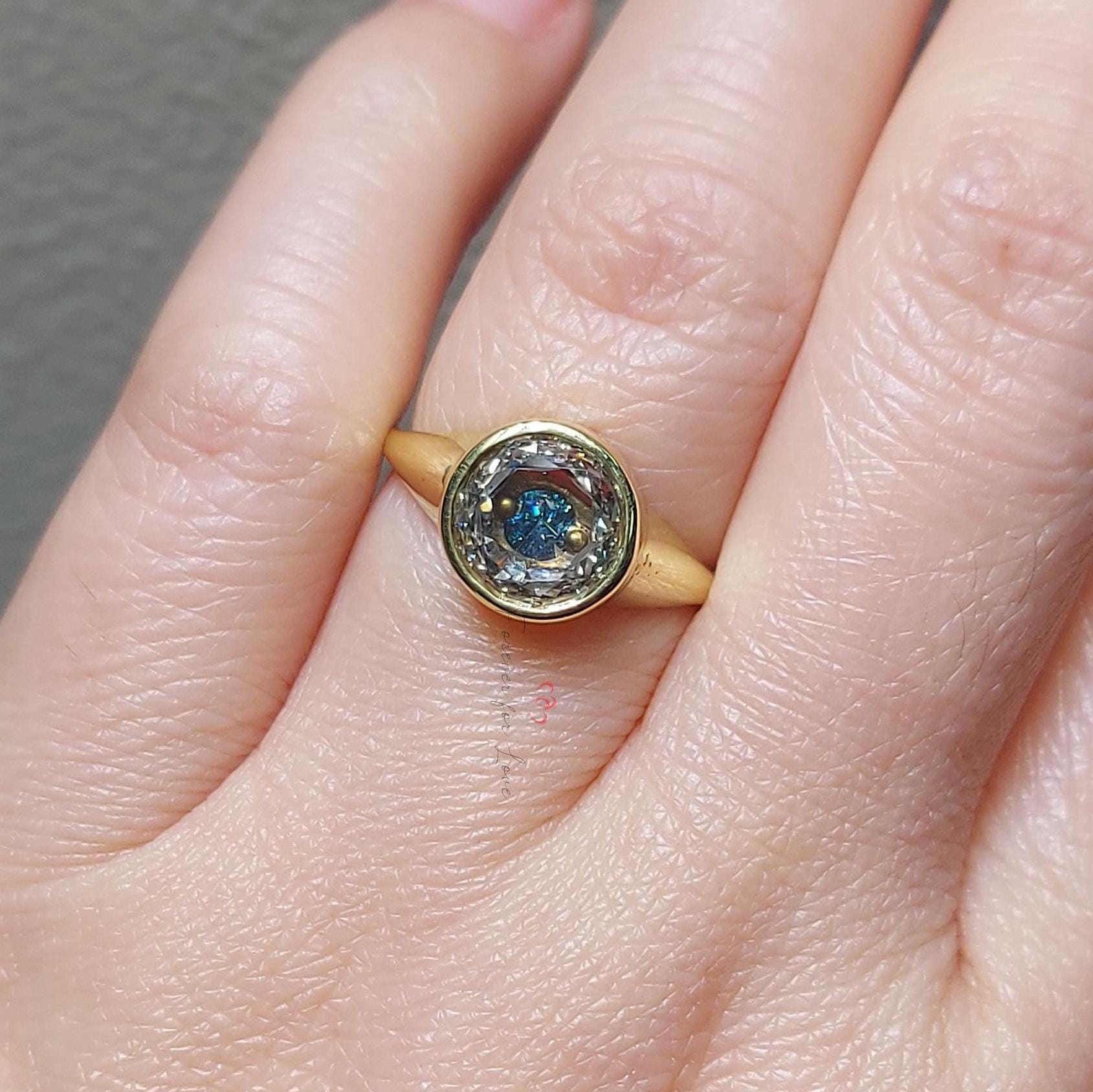 1.5 Ct Lab Diamond Solitaire Engagement Ring