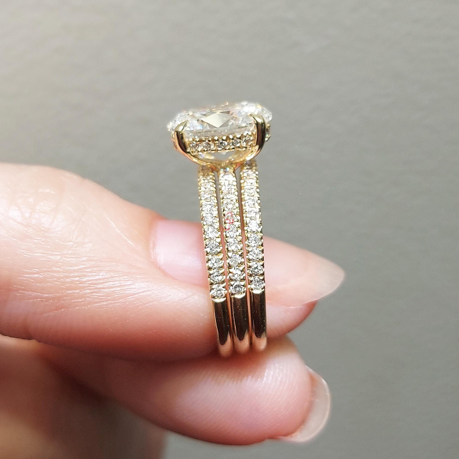3 Ct Oval Lab Diamond Eternity Band