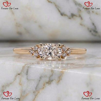 Oval Lab Diamond Engagement Ring