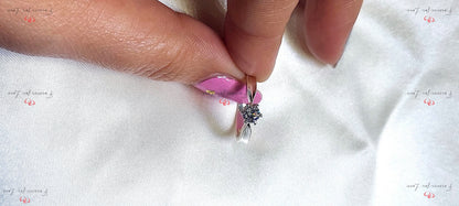 Round Natural Diamond Engagement Ring