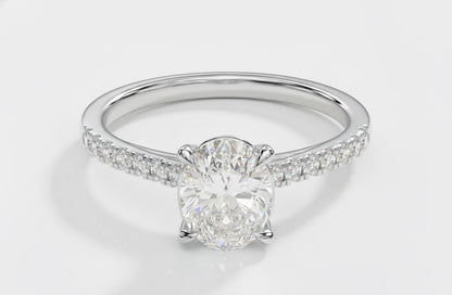 2 Ct Oval Moissanite Eternity Band
