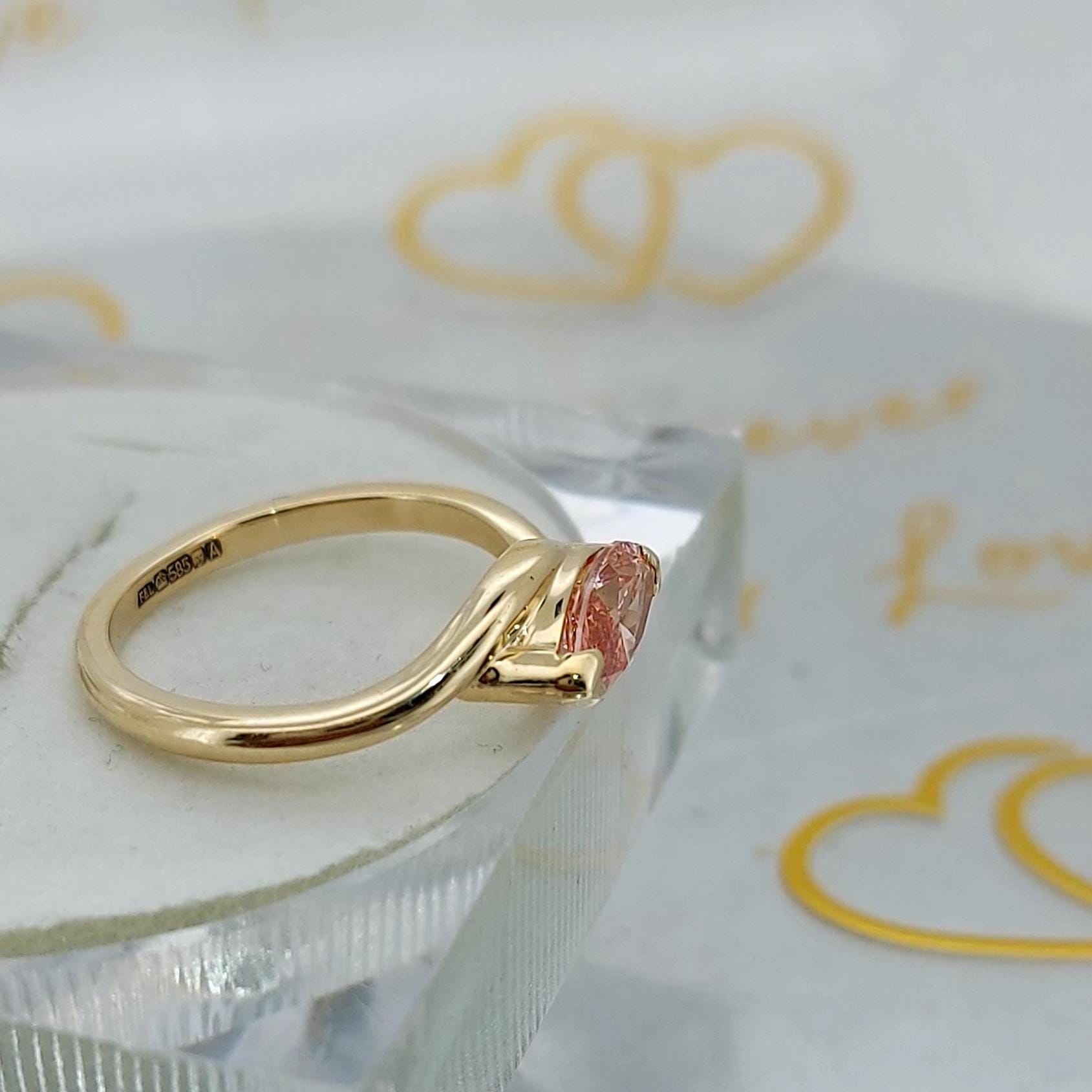 IGI Certified Marquise Lab Diamond Engagement Ring