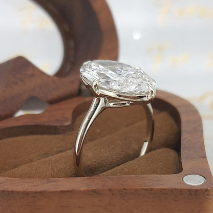4 Ct Oval Lab Diamond Engagement Ring