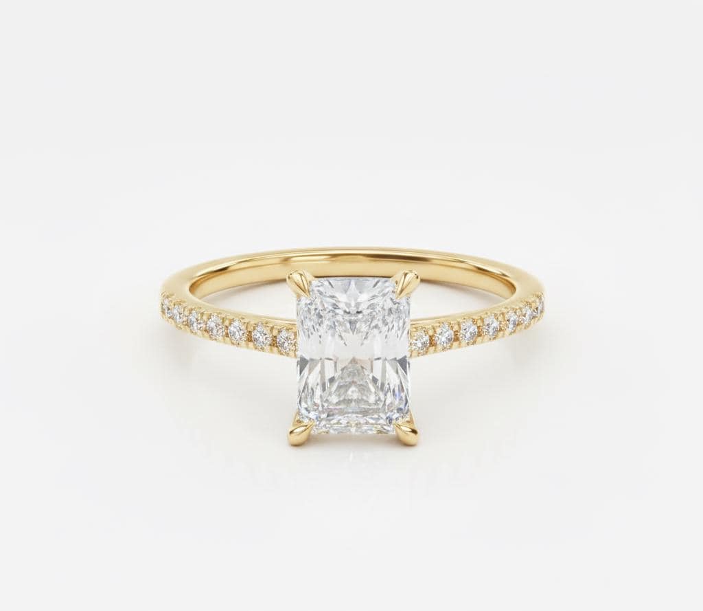 2 Ct Moissanite Solitaire Engagement Ring