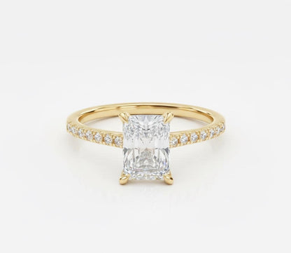 2 Ct Moissanite Solitaire Engagement Ring