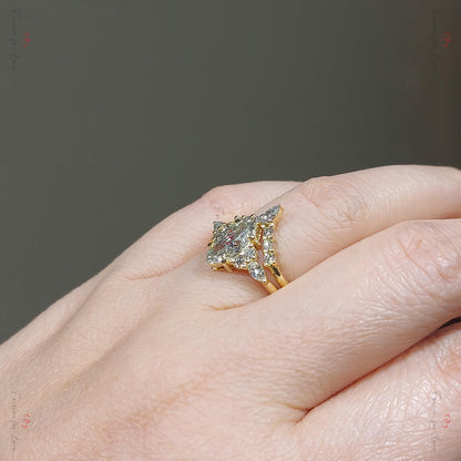 Marquise Lab Diamond Engagement Ring