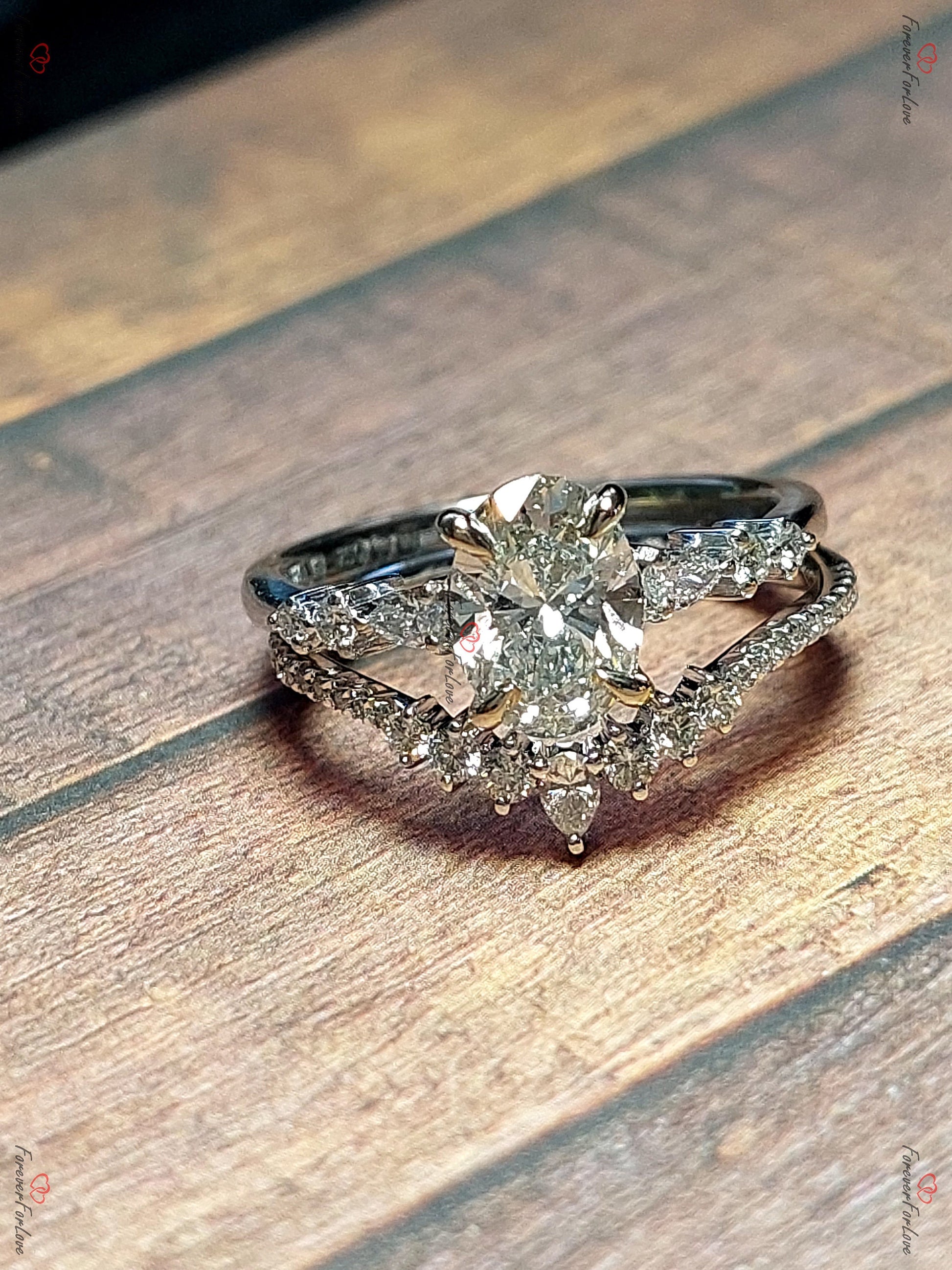 Oval Lab Diamond Engagement Ring