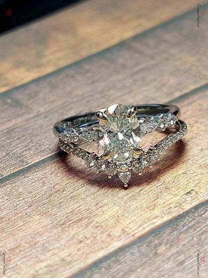 Oval Lab Diamond Engagement Ring