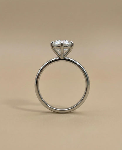 1 Ct Heart Lab Diamond Solitaire Engagement Ring