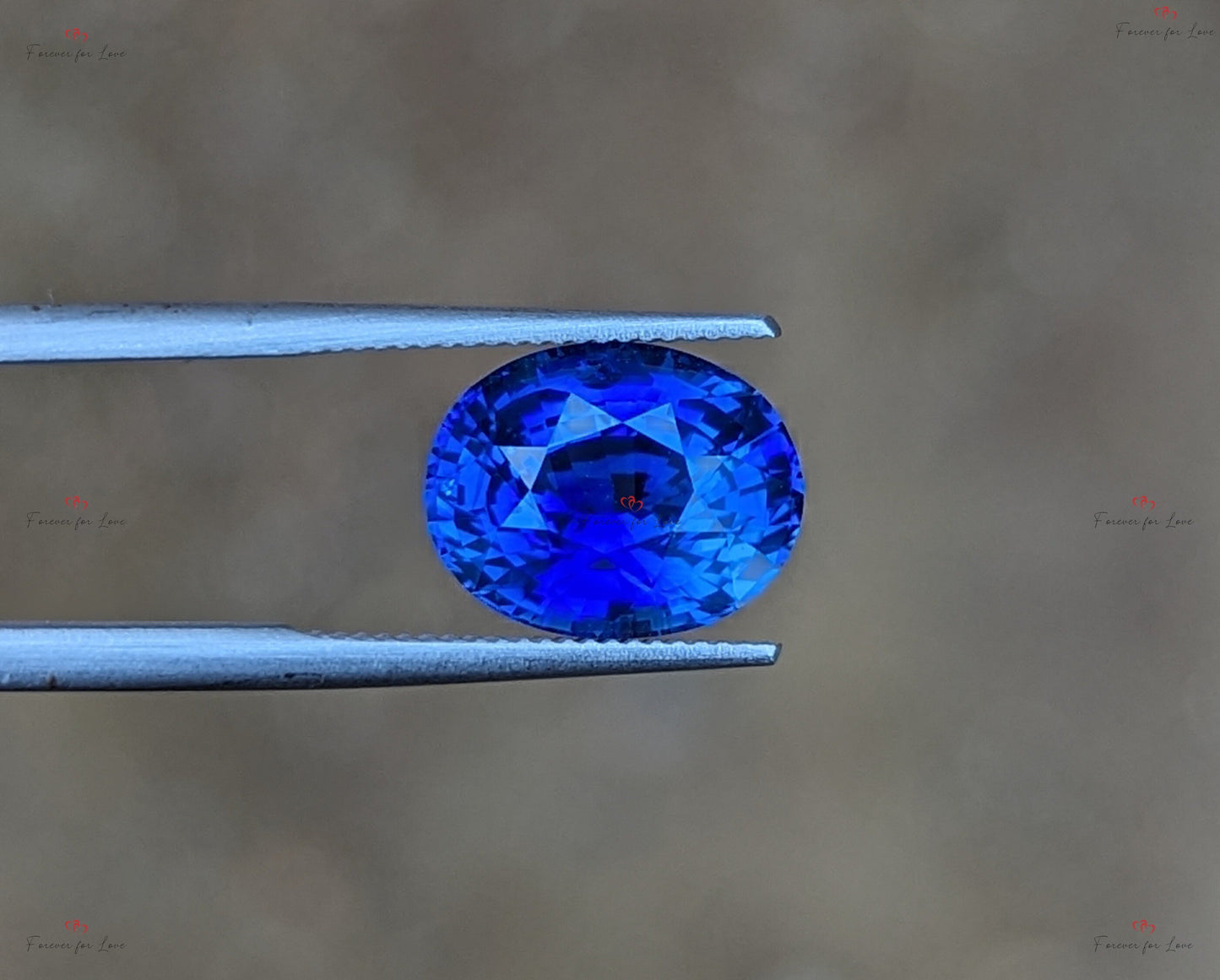 Cornflower Blue Sapphire 4.07 Carats, Natural Ceylon Oval shaped Loose Gemstone, 10.45 x 8.3 x 6mm, Custom Jewelry Gift for Her Moissanite engagement ring in Gold or Platinum — custom handcrafted by Forever For Love