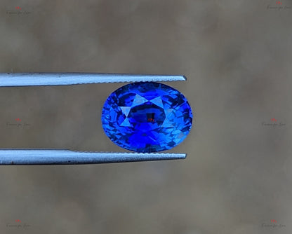 Cornflower Blue Sapphire 4.07 Carats, Natural Ceylon Oval shaped Loose Gemstone, 10.45 x 8.3 x 6mm, Custom Jewelry Gift for Her
