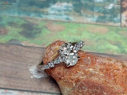 Oval Lab Diamond Engagement Ring