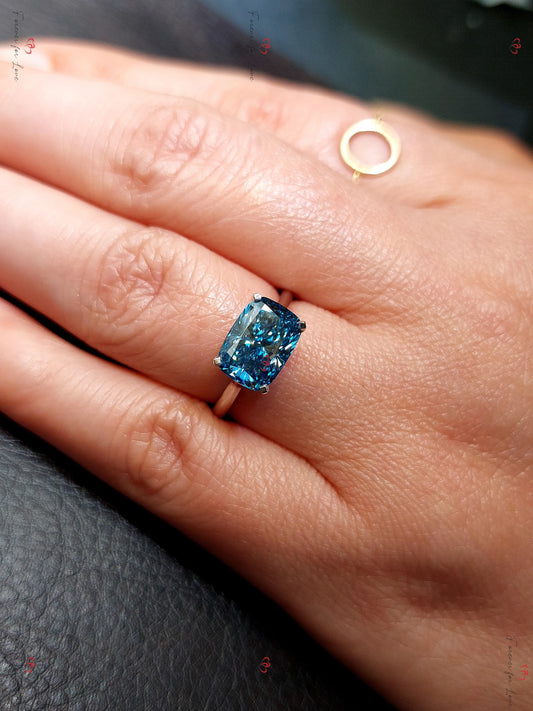 IGI Certified Cushion Lab Diamond Engagement Ring