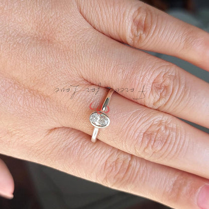 0.5 Ct IGI Certified Oval Lab Diamond Solitaire Engagement Ring