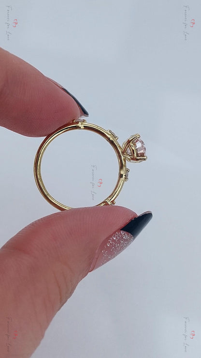 IGI Certified Oval Lab Diamond Engagement Ring