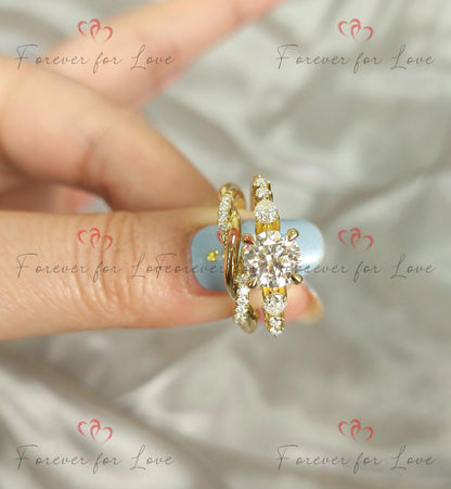 Pear Diamond, Moissanite Engagement Ring