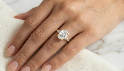 4.5 Ct IGI Certified Oval Lab Diamond Band