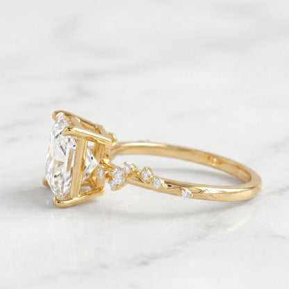 IGI Certified Princess Lab Diamond Engagement Ring