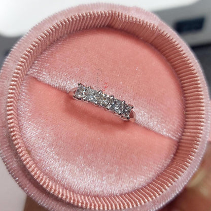 Princess Lab Diamond Half Eternity Band