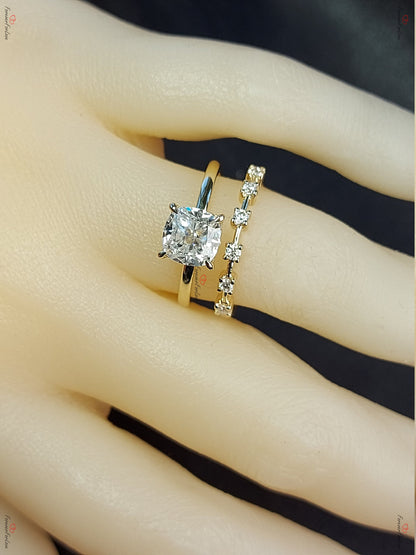 1.2 Ct IGI Certified Cushion Diamond Engagement Ring