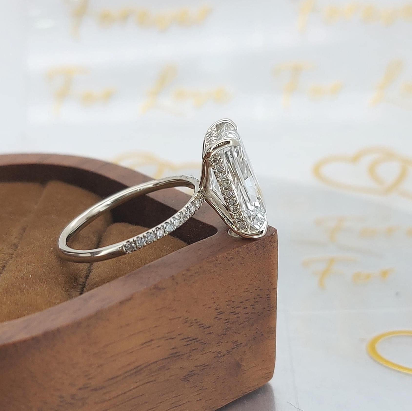 5 Ct IGI Certified Radiant Lab Diamond Engagement Ring