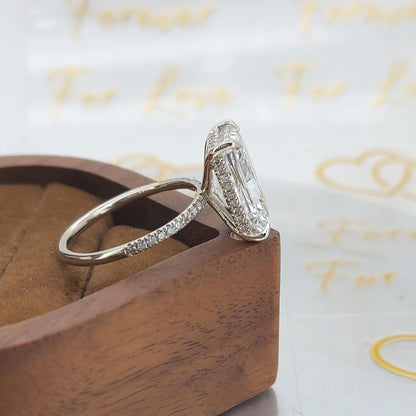 5 Ct IGI Certified Radiant Lab Diamond Engagement Ring