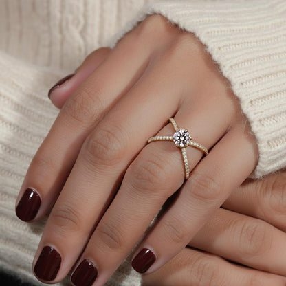 Round Lab Diamond Ring