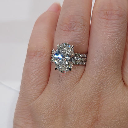 4.5 Ct Oval Lab Diamond Eternity Band