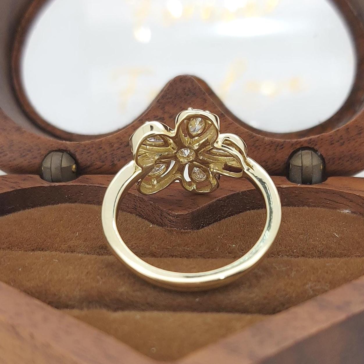 Pear Lab Diamond Ring