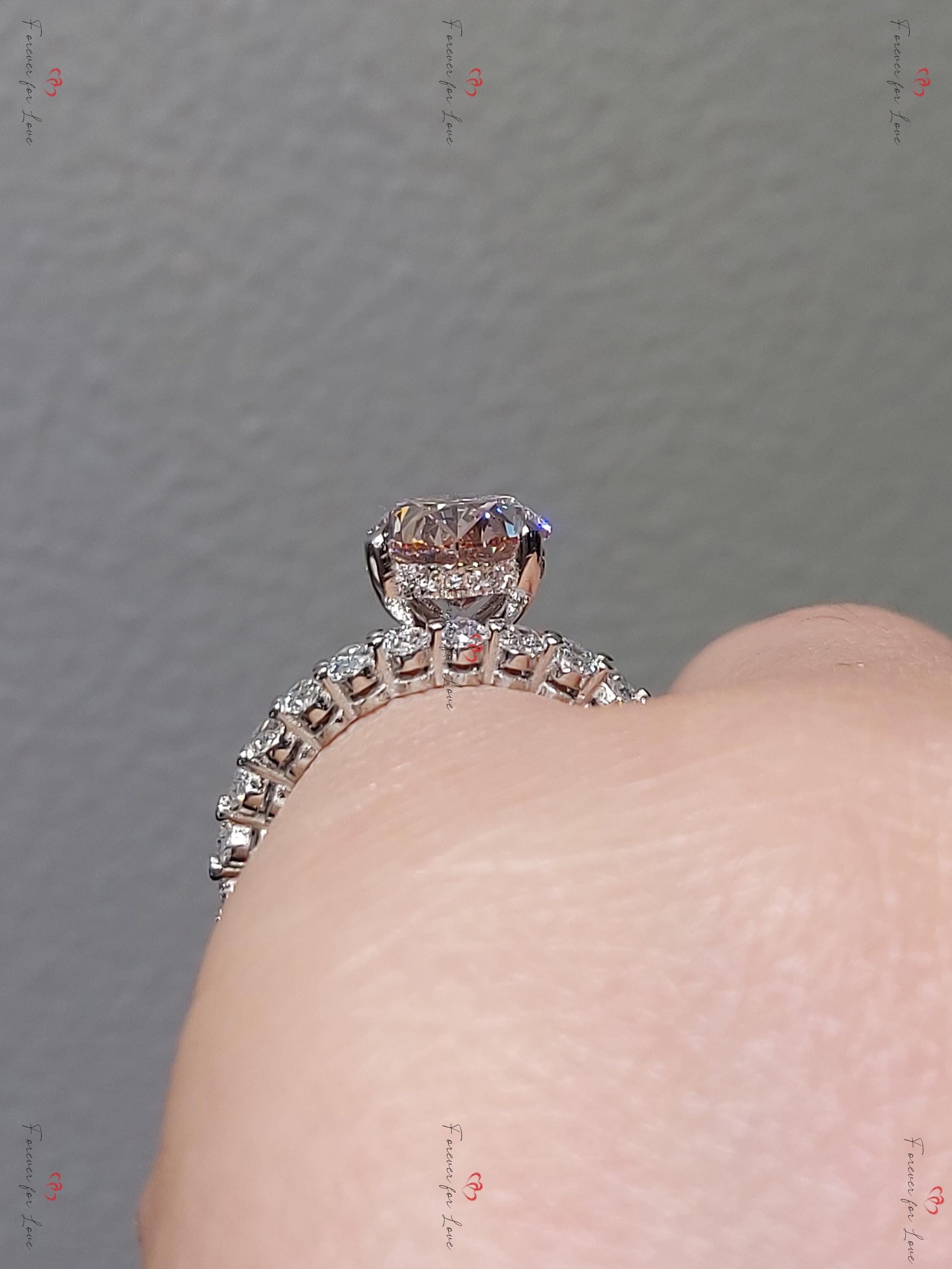 IGI Certified Oval Lab Diamond Engagement Ring